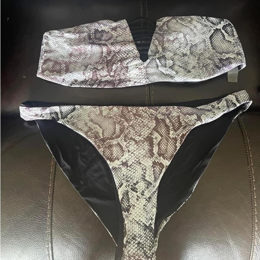 snakeskin bikini